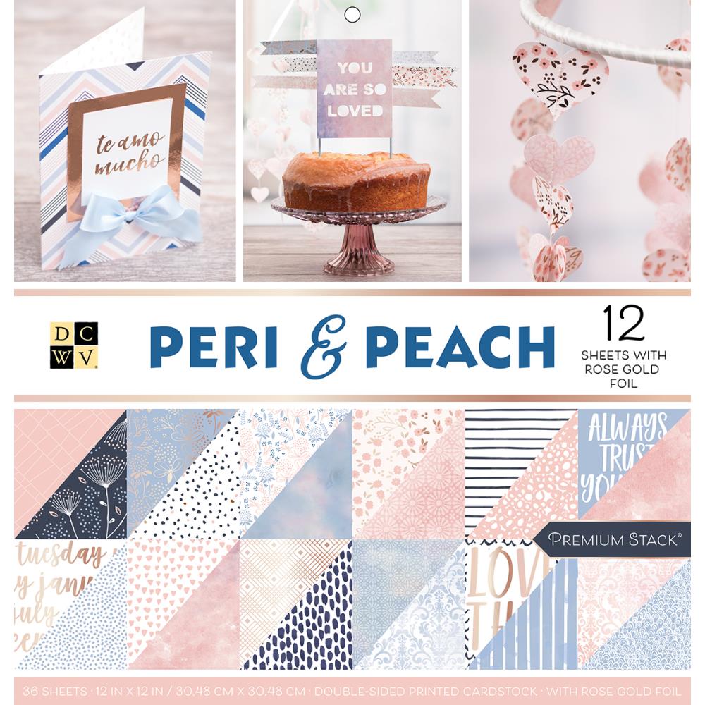מארז דפי קארדסטוק- Peri & Peach