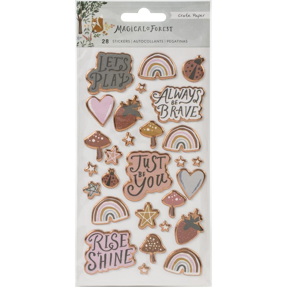 Magical Forest Puffy Stickers