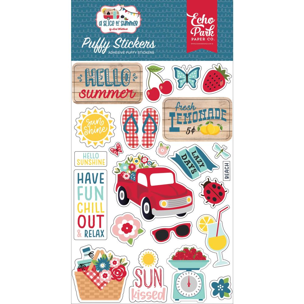 A Slice Of Summer- Puffy Stickers