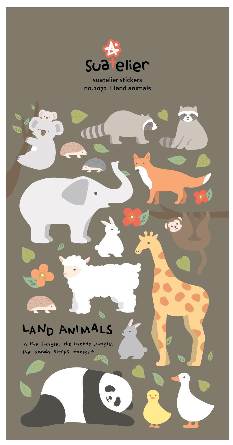 מדבקות- Land Animals
