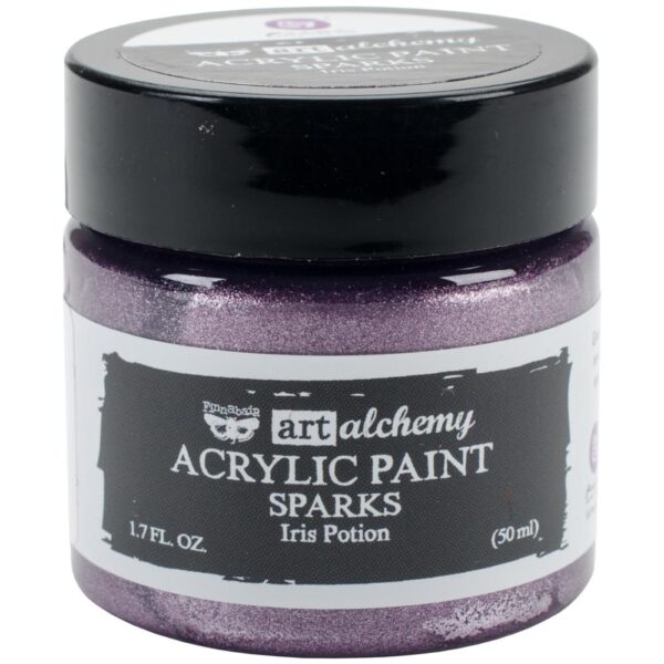 Finnabair Art Alchemy Sparks Acrylic Paint- Iris Potion