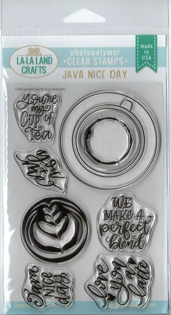 חותמות סיליקון- Java Nice Day Clear Stamp Set